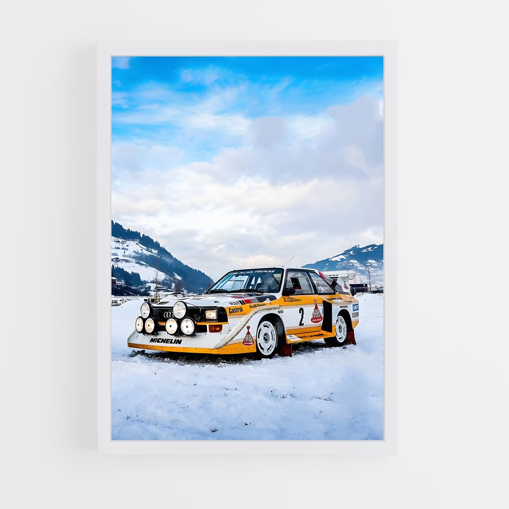 Poster Rallye Hivernal – affiche Audi (vue 3)